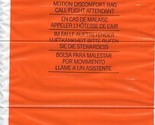 National Airlines Plastic Motion Discomfort Bag in 4 Languages  - £38.10 GBP