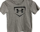 Under Armour Boys Size S Gray T shirt Short Sleeved Crew Neck - $9.69