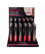  Wholesale Set Duo Lip Color (24 pcs. w/display) City Color, 2-in-1 Lips... - £33.96 GBP