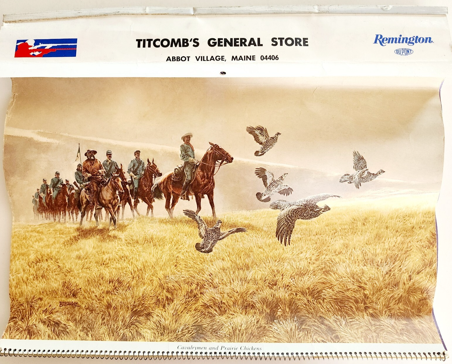 1976 Titcomb's General Store Calendar Abbot Maine Bicentennial Vintage DWWW1 Item image 2