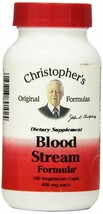 Dr. Christopher Blood Stream Formula 100 vegetarian caps, 450 mg. - £16.23 GBP