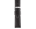 Morellato Genuine Leather Watch Strap - Black - 20mm - Chrome-plated Sta... - £17.40 GBP