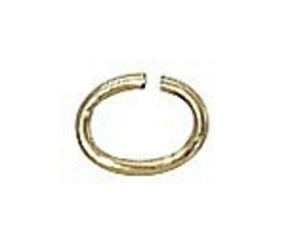 5mm Gold Filled Oval Jump Rings Open Diagonal Cut (10)  - £5.48 GBP