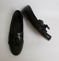 Cole Haan Mens Shoes Black Loafers Tassel Flap Slip On Ellsworth USA Size 10 B - £31.61 GBP