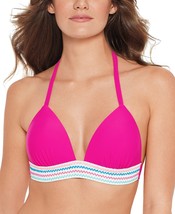 MSRP $20 Salt + Cove Juniors&#39; Banded Push-Up Halter Bikini Top Pink Size... - $9.90