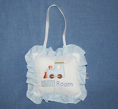 Baby Boys Nursery Hanging Decoration Pillow Train Small 6&quot; Door Room Chi... - $144.83 MXN