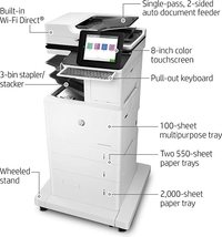 HP Color  LaserJet Enterprise Flow MFP M633z J8J78A  All In One  Print Copy Scan - £2,277.27 GBP