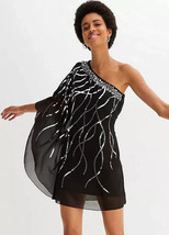 BP One Shoulder Party Dress in Black  UK 16   (fm16-10.1) - £11.60 GBP
