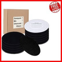 Long-Lasting Charcoal Filters for Kitchen Compost Bins - 12 Pack Replace... - $38.60