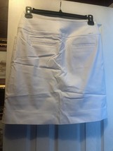 NWT Ladies Swing Control SOLID WHITE 20" Long Stretch Golf Skort - 4 & 6 image 4