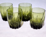 Anchor Hocking CENTRAL PARK IVY GREEN Swirl Double Old Fashioned Glass S... - $28.50
