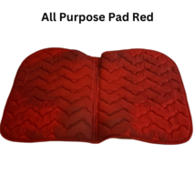 All Purpose English Saddle Pad Red with Pair of Red Polos USED image 7