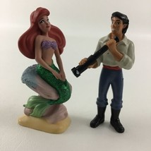 Disney Princess The Little Mermaid PVC 3.5&quot; Figures Topper Lot Ariel Eri... - $17.77