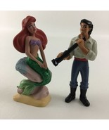 Disney Princess The Little Mermaid PVC 3.5&quot; Figures Topper Lot Ariel Eri... - £13.97 GBP