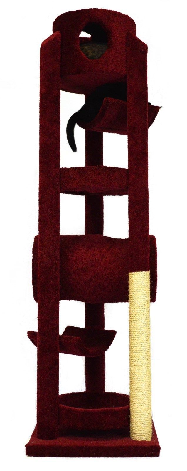 86" TALL HANDMADE "THE VIRGIE" CAT TOWER - *FREE SHIPPING IN THE U.S.* - £597.71 GBP