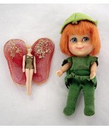 Vintage Little Kiddle Peter Pan Paniddle and Tinkerbell Dolls - £47.54 GBP