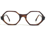 Vintage Benson&#39;s Eyeglasses Frames 12-70 Brown Tortoise Hexagon 43-20-110 - $70.06