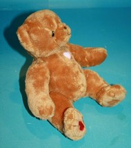 Cherished Teddies Teddy Bear 8&quot; Brown Plush Soft Toy Hearts Stuffed Animal 2003 - £16.19 GBP