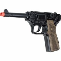 Gonher German Luger Style Police 8 Shot Diecast Cap Gun - $431.88 MXN