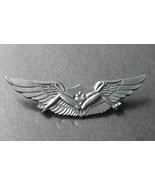 AIRBORNE ARMY AIR FORCE BUSH JUMP WINGS BADGE LAPEL PIN 2.75 INCHES - $7.56