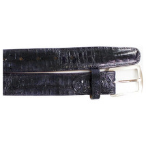 Men&#39;s Belvedere Belt Genuine Caiman Crocodile up to Size 44 Navy Style 1999 - £115.78 GBP