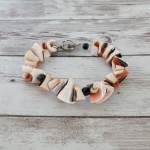 Vintage Bracelet Possibly Shell Pinky/Red Tones - £11.46 GBP