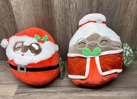 Squishmallows Nick &amp; Nicolette 8” Christmas Holiday Santa Mr. &amp; Mrs. Clause Set - £39.09 GBP