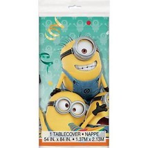 Despicable Me Table Cover Birthday Party Decor 54&quot; x 84&quot; 1 Per Package New - £7.97 GBP