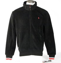 Ralph Lauren Polartek Hooded Zip Front Black Fleece Jacket Men&#39;s XL NWT - £199.83 GBP