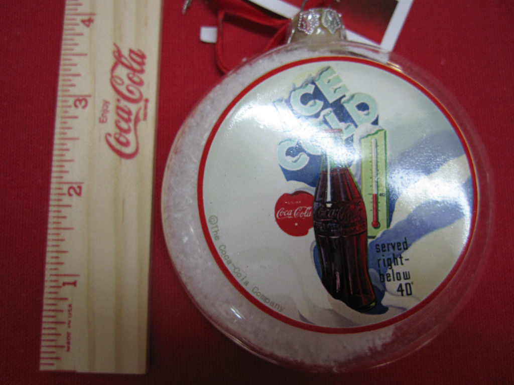 Lot of 2 Kurt Adler Coca-Cola Ornaments- NWT - $19.80