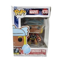 Funko Pop Marvel Gingerbread Thor #938 Vinyl Bobblehead With Protector - $9.80