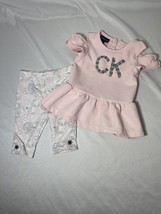 Baby girl Calvin Klein open shoulder shirt and capris-sz 12 months - £9.57 GBP