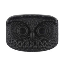 10 Pieces Owl Totem Metal Shank Buttons 22Mm (Matte Black) - £20.50 GBP