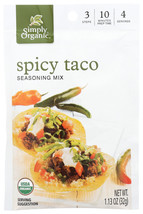 Simply Organic Spicey Taco Seasoning (12x1.13OZ ) - $1,397.81 MXN