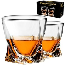 Two twisted whisky glasses, 10 ounces each, suitable for home use and as... - $273.10 MXN