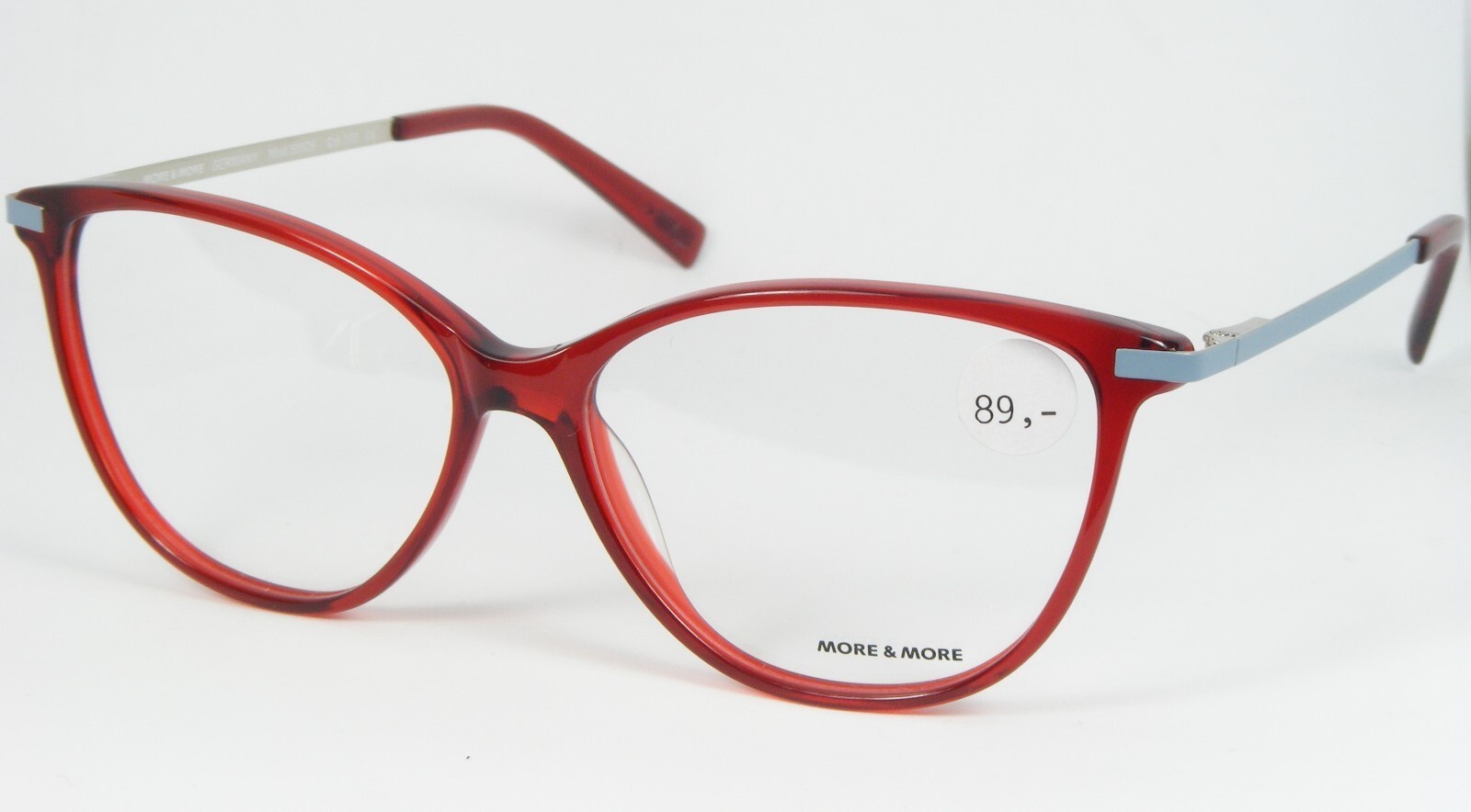 MORE &amp; MORE 50526 300 Transparent Rot Brille 54-14-135mm Deutschland - $56.43