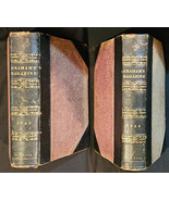 [Poe] GRAHAM’S MAGAZINE - 2 Vols. 1843/44 with 1st appearances of E.A. Poe et.al - $500.00