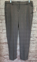 Cynthia Rowley Womens Houndstooth Plaid Tapered Leg Pant Mid Rise Size 10 - £21.30 GBP
