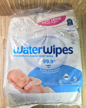 WaterWipes Sensitive Newborn Baby Skin 99.9% Water 300 Wipes - £38.82 GBP