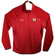 Maryland Terps Red Sweatshirt Mens Large  Zip Up Athletic Jacket Terrapins - £62.65 GBP