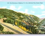 Due Elevations Berthoud Passaggio Autostrada Colorado Co Unp DB Cartolin... - £5.72 GBP