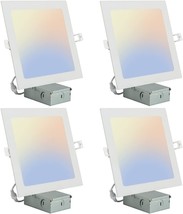 QB 8 Inch Square Led Recessed Lighting dimmable with J-Box,3CCT 3000K-6000K - £93.51 GBP