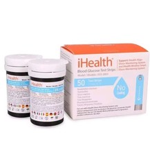 Blood Glucose Test Strips (50 Count), No Coding Blood Sugar Test iHealth - £22.25 GBP