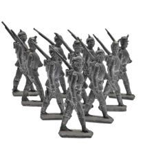 Lot of 10  lead soldiers, vintage toy ready to paint - £19.54 GBP