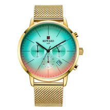 watch REWARD for men Multifunctional sports quartz Color: Gold - $39.99