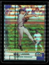 Vintage 1999 Topps Finest Refractor Baseball Card #238 Mike Lansing Rockies - £15.41 GBP