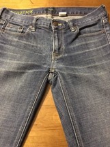 J. Crew Women&#39;s Jeans Matchstick Distressed Straight Leg Stretch Size 28S X 30 - $28.71