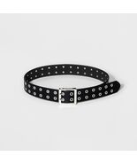 Wild Fable Women&#39;s Double Laser Cut Adjustable Western Grommet Belt Blac... - €9,51 EUR