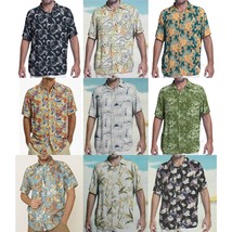 NWT Margaritaville Men Rayon Short Sleeve BBQ Beach Button Front Tropical Shirt - £35.83 GBP