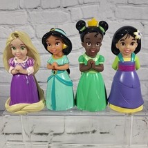 Disney Princess Pool Bath Toys Lot of 4 Rapunzel Mulan Jasmine Tiana  - £15.76 GBP